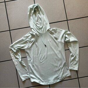 Under Armour Light Mint Green Hooded Long Sleeve Size Small